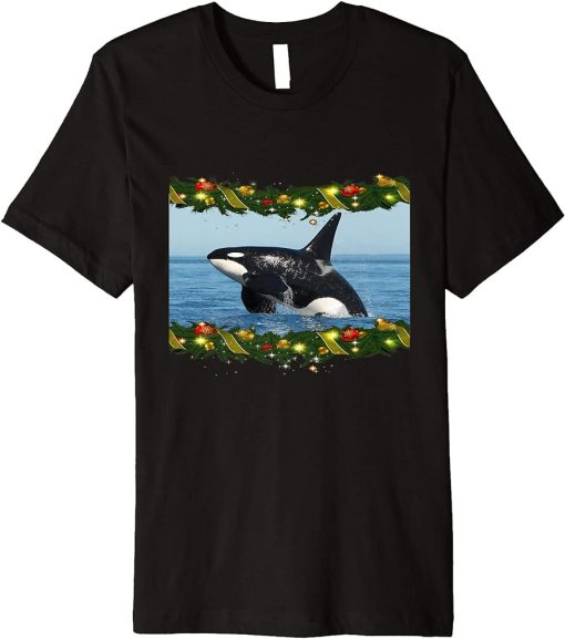 FUNNY CUTE ORCA CHRISTMAS Premium T-Shirt