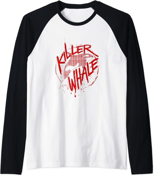 Killer Whale Orcas Ocean Gift Raglan Baseball Tee