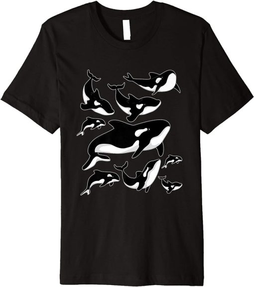 Ocean Animal Lover Aquarist Gift Aquarium Killer Whale Orca Premium T-Shirt