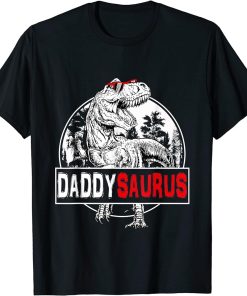 Daddysaurus T rex Dinosaur Funny DaddySaurus Family Matching T-Shirt